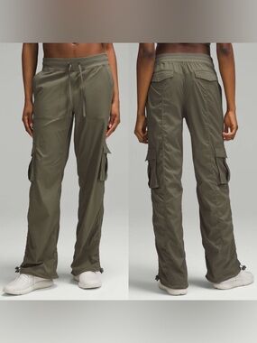 Lululemon Dance Studio Relaxed-Fit Mid-Rise Cargo Pant Army Green